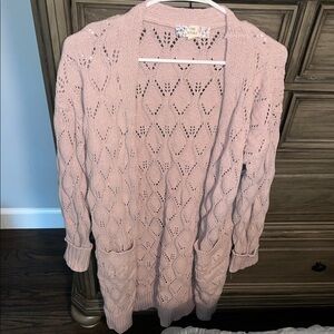 Pink Republic Blush Knit Cardigan
